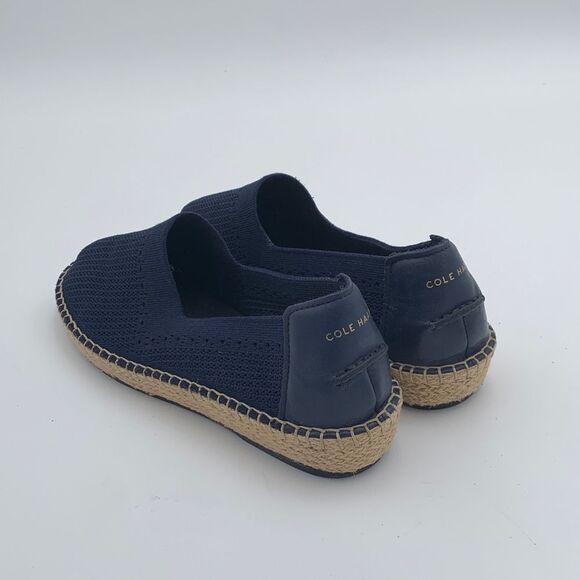 Cole Haan Navy Espadrille Slip-On Shoes size 8.5 nautical - Picture 5 of 11